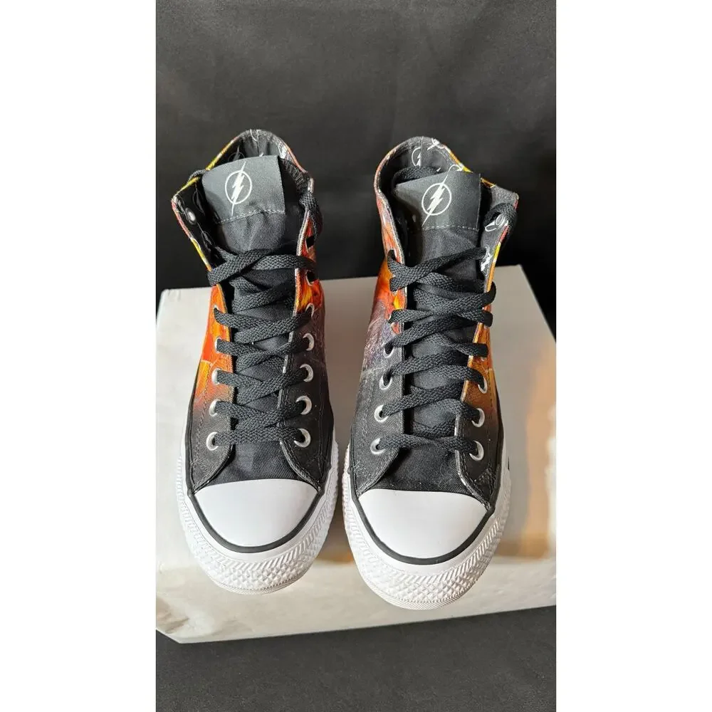Converse x DC Comics The Flash Chuck Taylor High Top Superhero Graphic Print